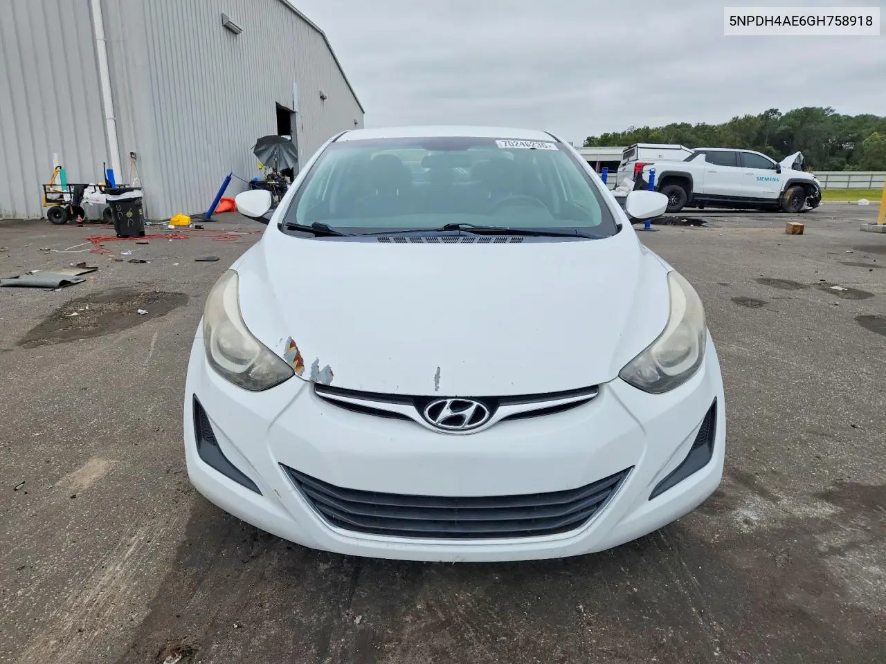 2016 HYUNDAI ELANTRA VIN 5NPDH4AE6GH758918 — фото 5
