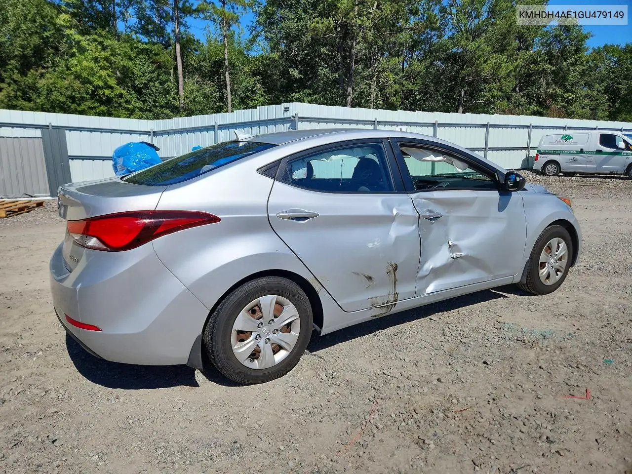 2016 HYUNDAI ELANTRA VIN KMHDH4AE1GU479149 — фото 3