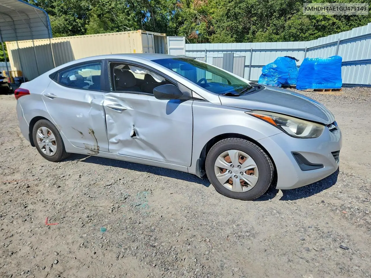 2016 HYUNDAI ELANTRA VIN KMHDH4AE1GU479149 — фото 4