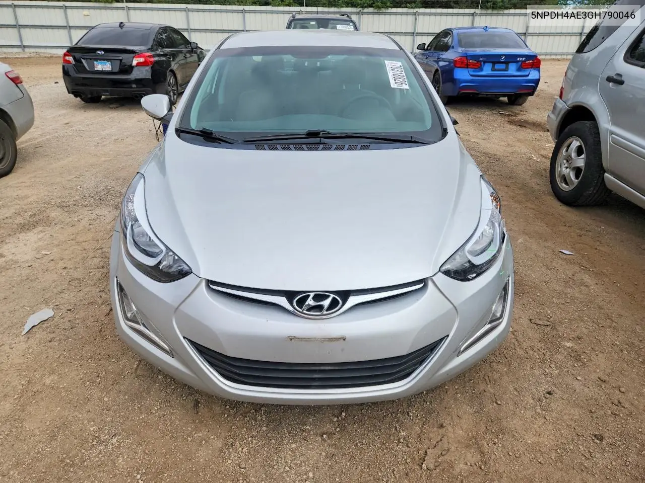 2016 HYUNDAI ELANTRA VIN 5NPDH4AE3GH790046 — фото 5