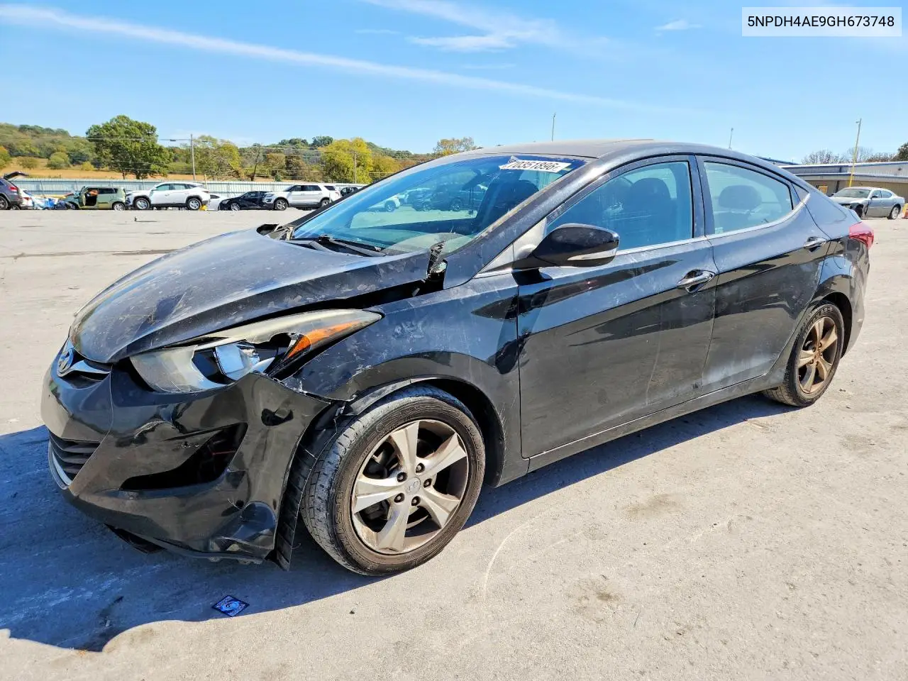 HYUNDAI ELANTRA 2016, VIN 5NPDH4AE9GH673748