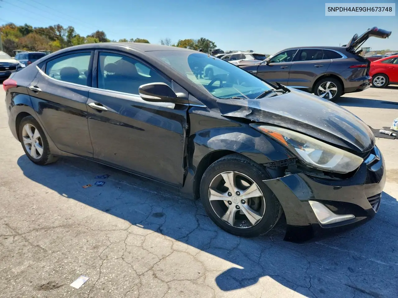 2016 HYUNDAI ELANTRA VIN 5NPDH4AE9GH673748 — фото 4