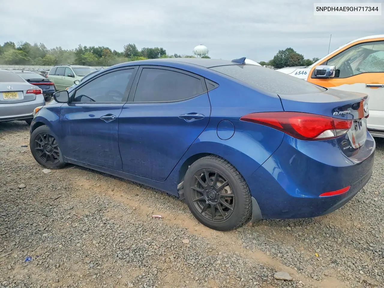 2016 HYUNDAI ELANTRA VIN 5NPDH4AE9GH717344 — фото 2