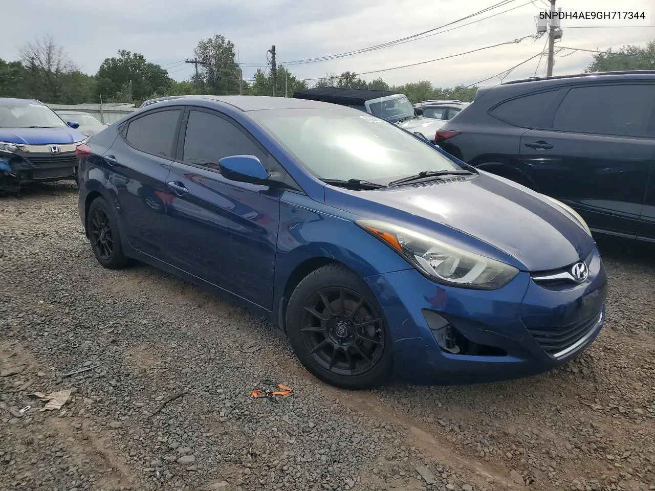 2016 HYUNDAI ELANTRA VIN 5NPDH4AE9GH717344 — фото 4