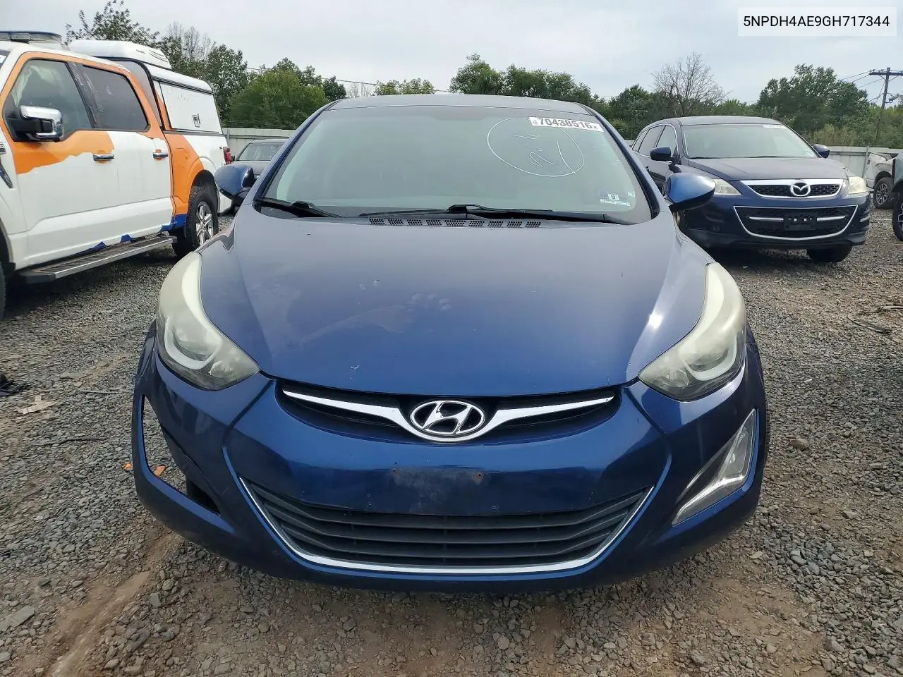 2016 HYUNDAI ELANTRA VIN 5NPDH4AE9GH717344 — фото 5