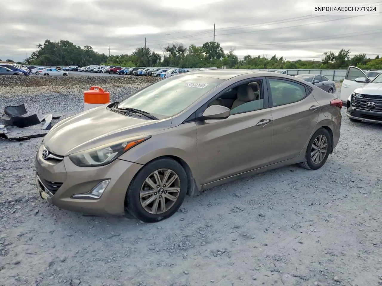 HYUNDAI ELANTRA 2016, VIN 5NPDH4AE0GH771924