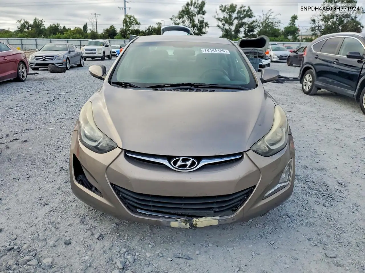 2016 HYUNDAI ELANTRA VIN 5NPDH4AE0GH771924 — фото 5
