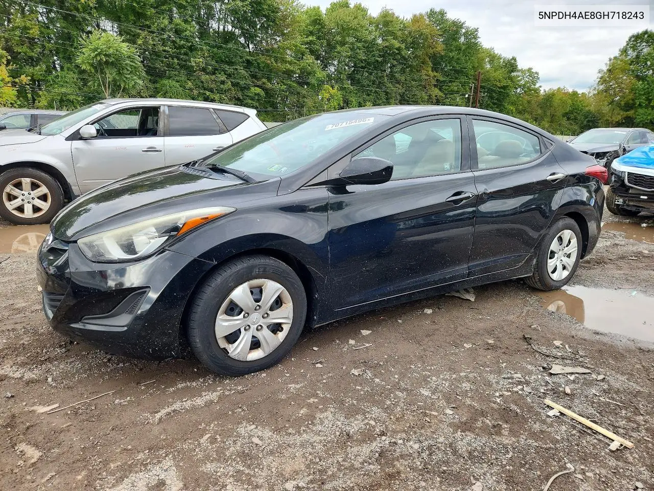 HYUNDAI ELANTRA 2016, VIN 5NPDH4AE8GH718243