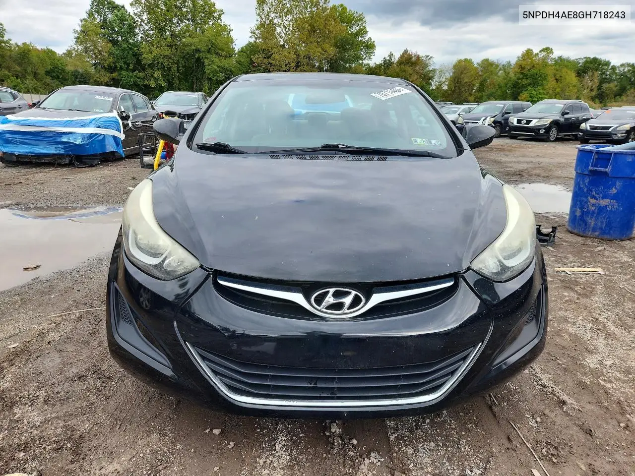 2016 HYUNDAI ELANTRA VIN 5NPDH4AE8GH718243 — фото 5