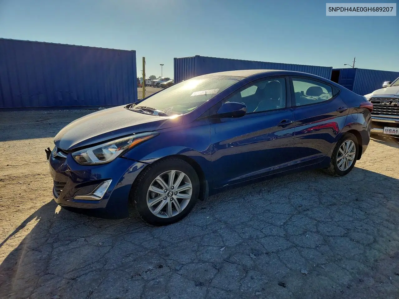HYUNDAI ELANTRA 2016, VIN 5NPDH4AE0GH689207