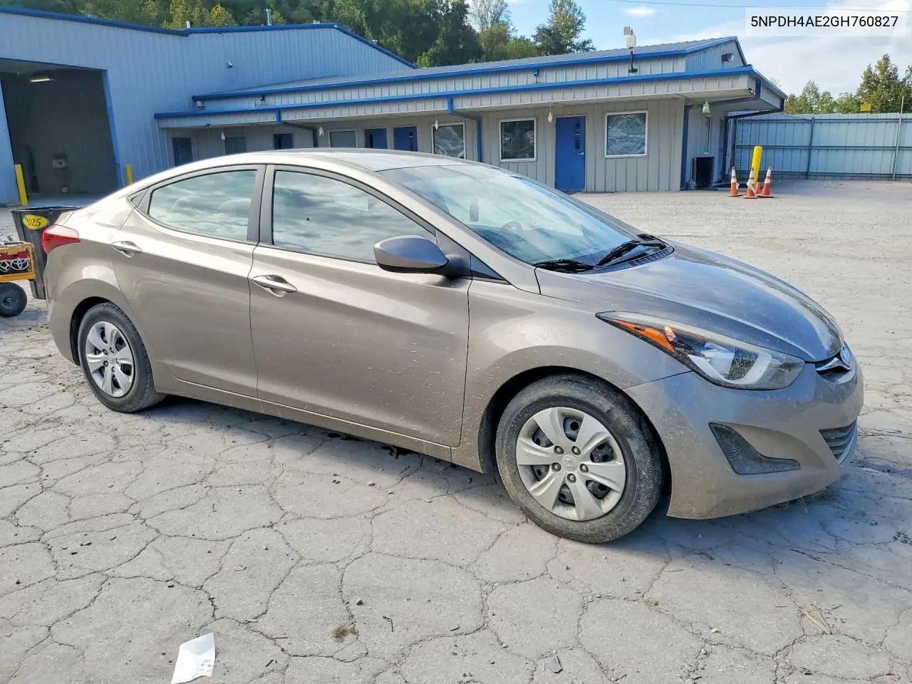 2016 HYUNDAI ELANTRA VIN 5NPDH4AE2GH760827 — фото 4