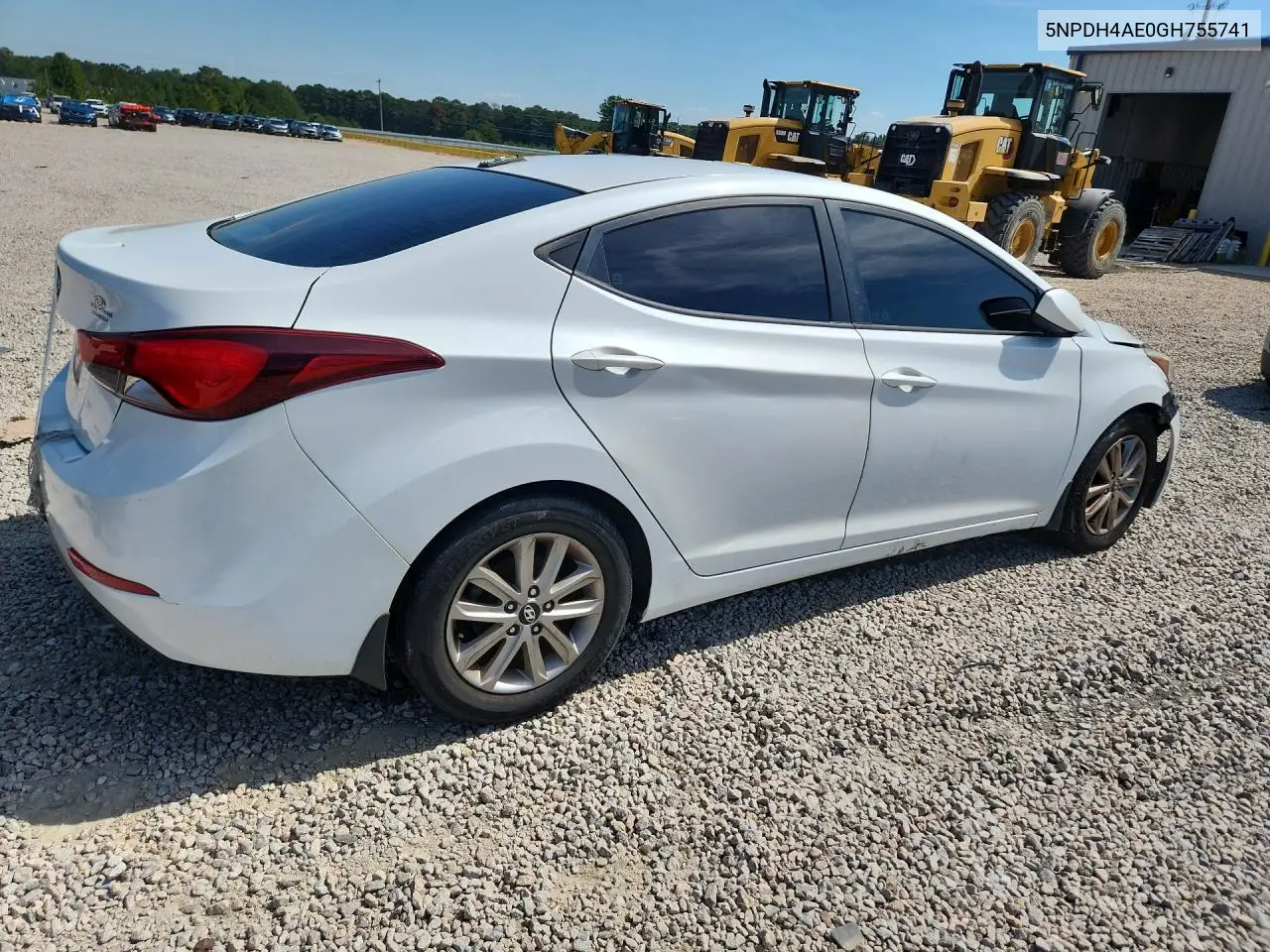 2016 HYUNDAI ELANTRA VIN 5NPDH4AE0GH755741 — фото 3