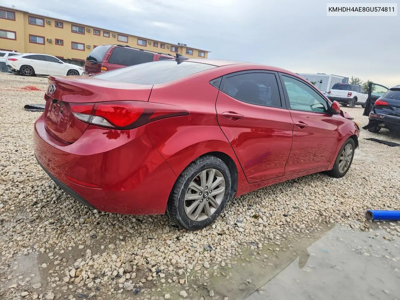 2016 HYUNDAI ELANTRA VIN KMHDH4AE8GU574811 — фото 3