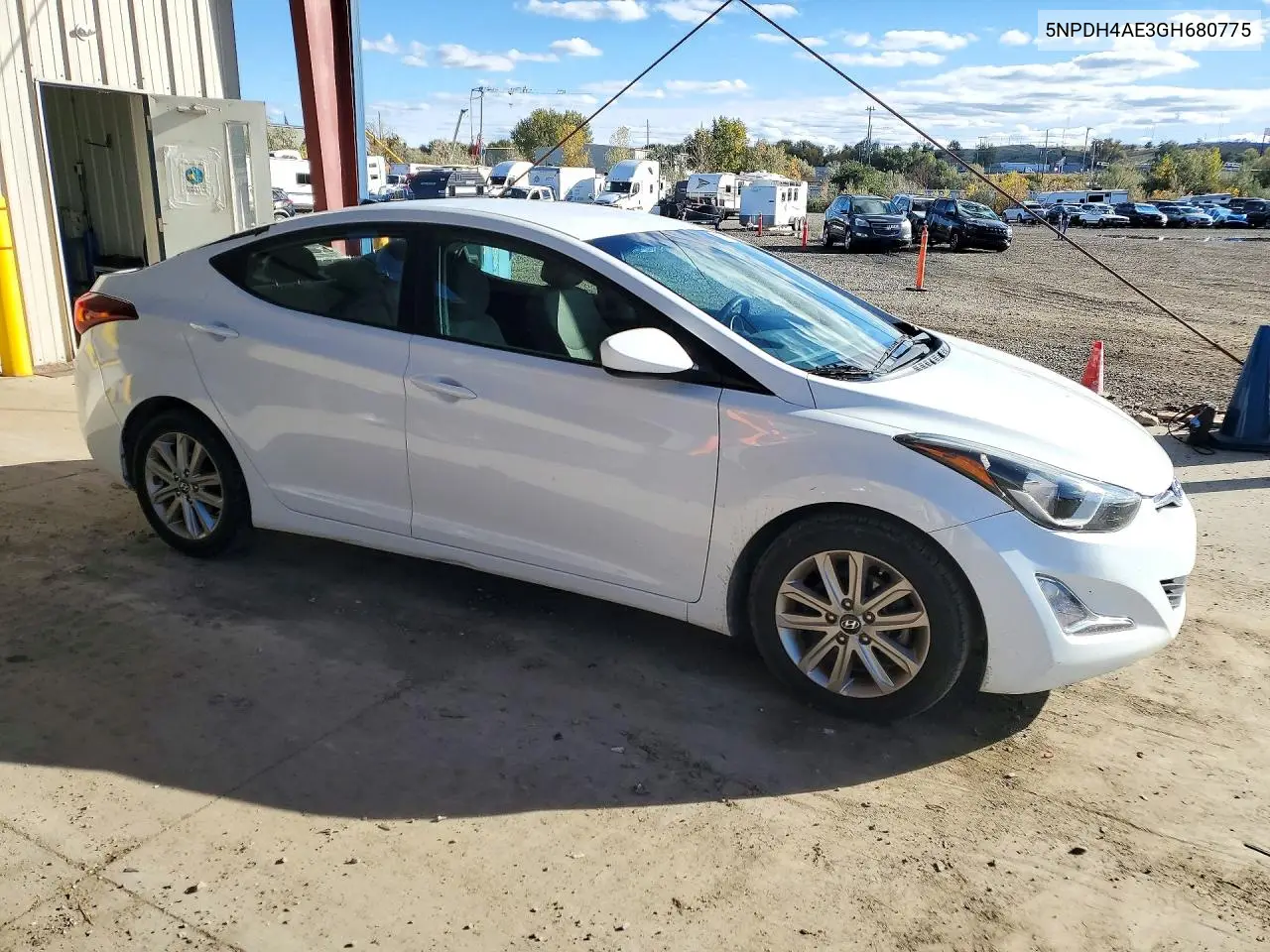 2016 HYUNDAI ELANTRA VIN 5NPDH4AE3GH680775 — фото 4