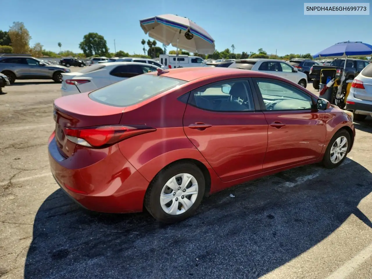 2016 HYUNDAI ELANTRA VIN 5NPDH4AE6GH699773 — фото 3