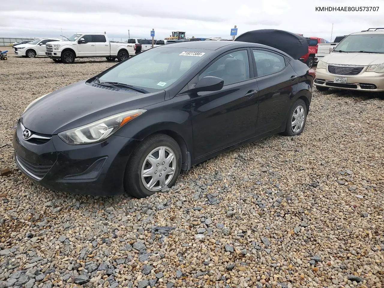 HYUNDAI ELANTRA 2016, VIN KMHDH4AE8GU573707