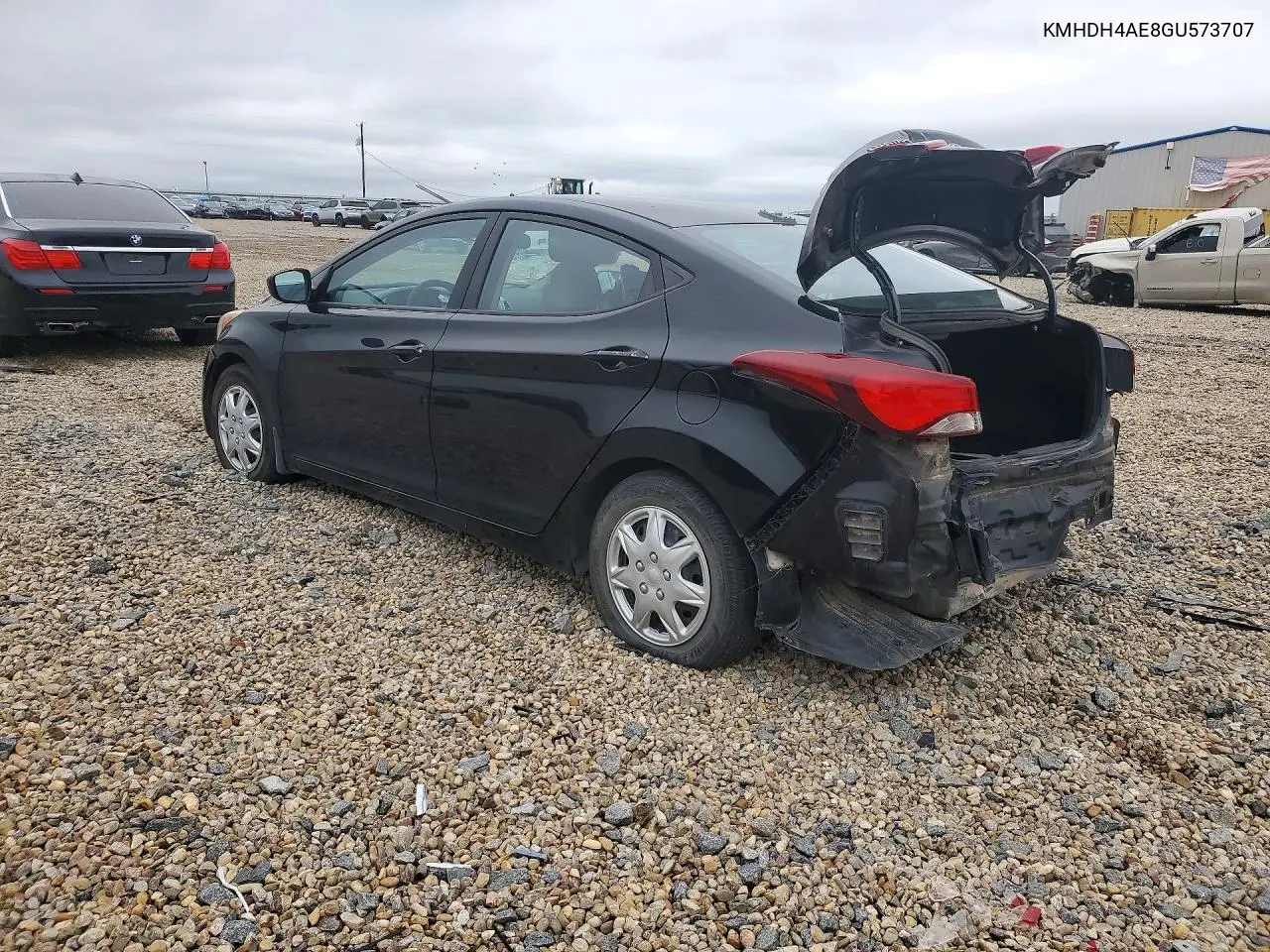 2016 HYUNDAI ELANTRA VIN KMHDH4AE8GU573707 — фото 2