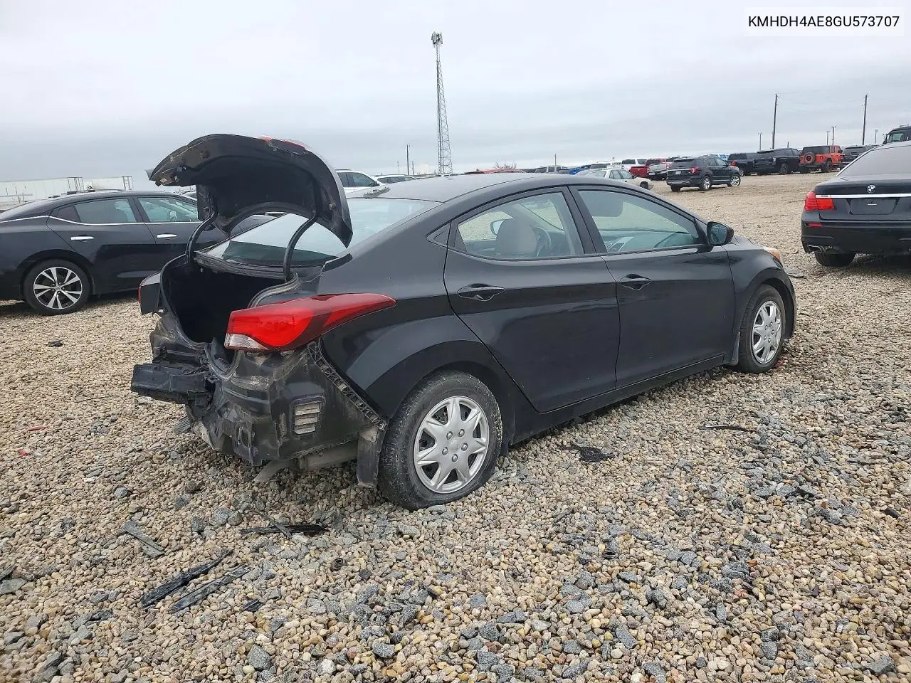 2016 HYUNDAI ELANTRA VIN KMHDH4AE8GU573707 — фото 3