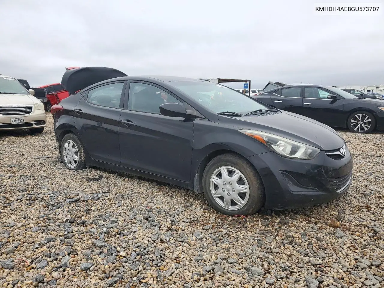 2016 HYUNDAI ELANTRA VIN KMHDH4AE8GU573707 — фото 4