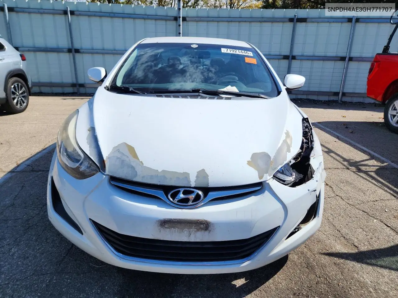 2016 HYUNDAI ELANTRA VIN 5NPDH4AE3GH771707 — фото 5