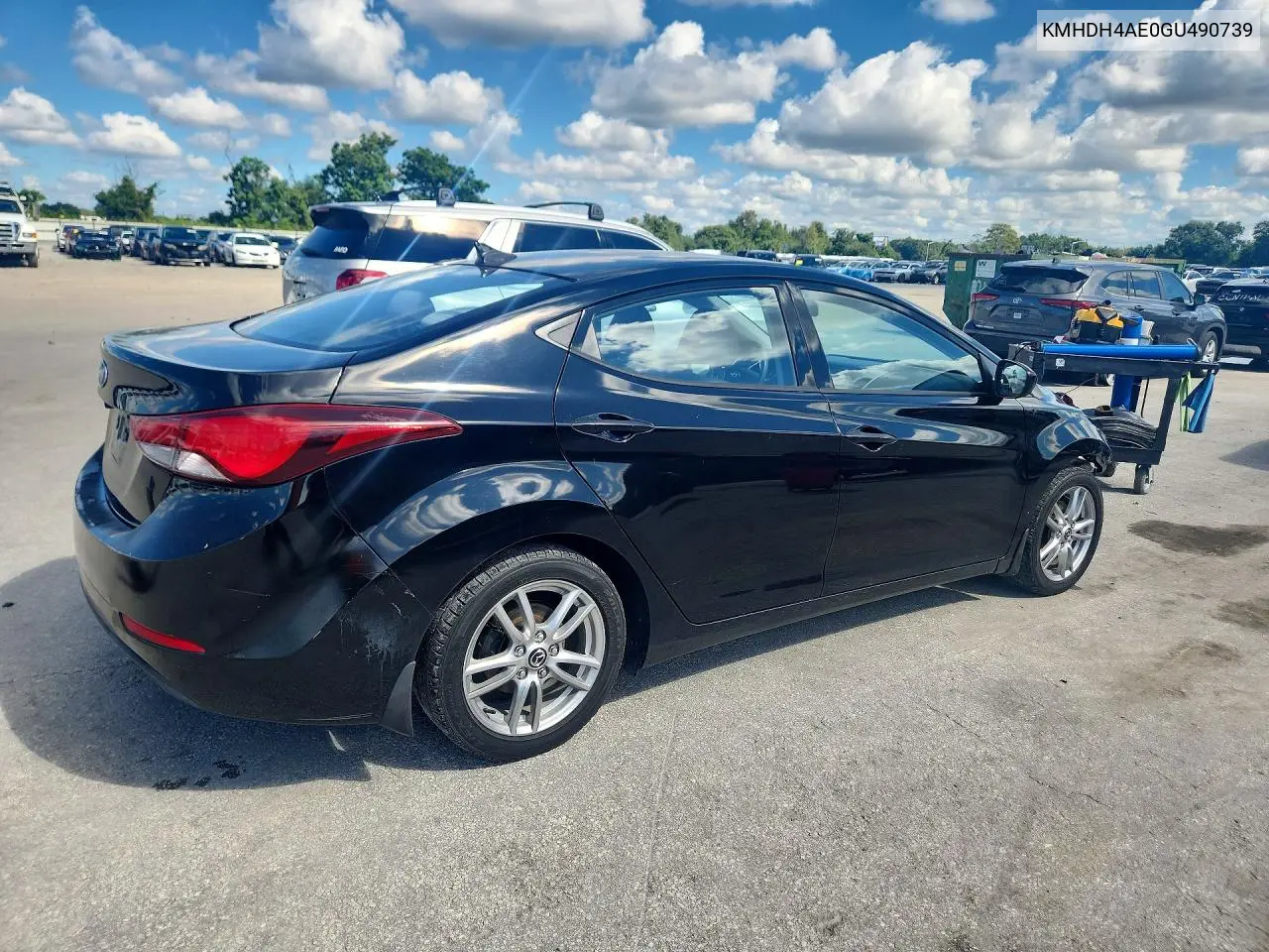 2016 HYUNDAI ELANTRA VIN KMHDH4AE0GU490739 — фото 3