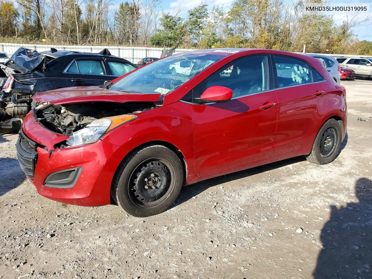 HYUNDAI ELANTRA 2016, VIN KMHD35LH0GU319095