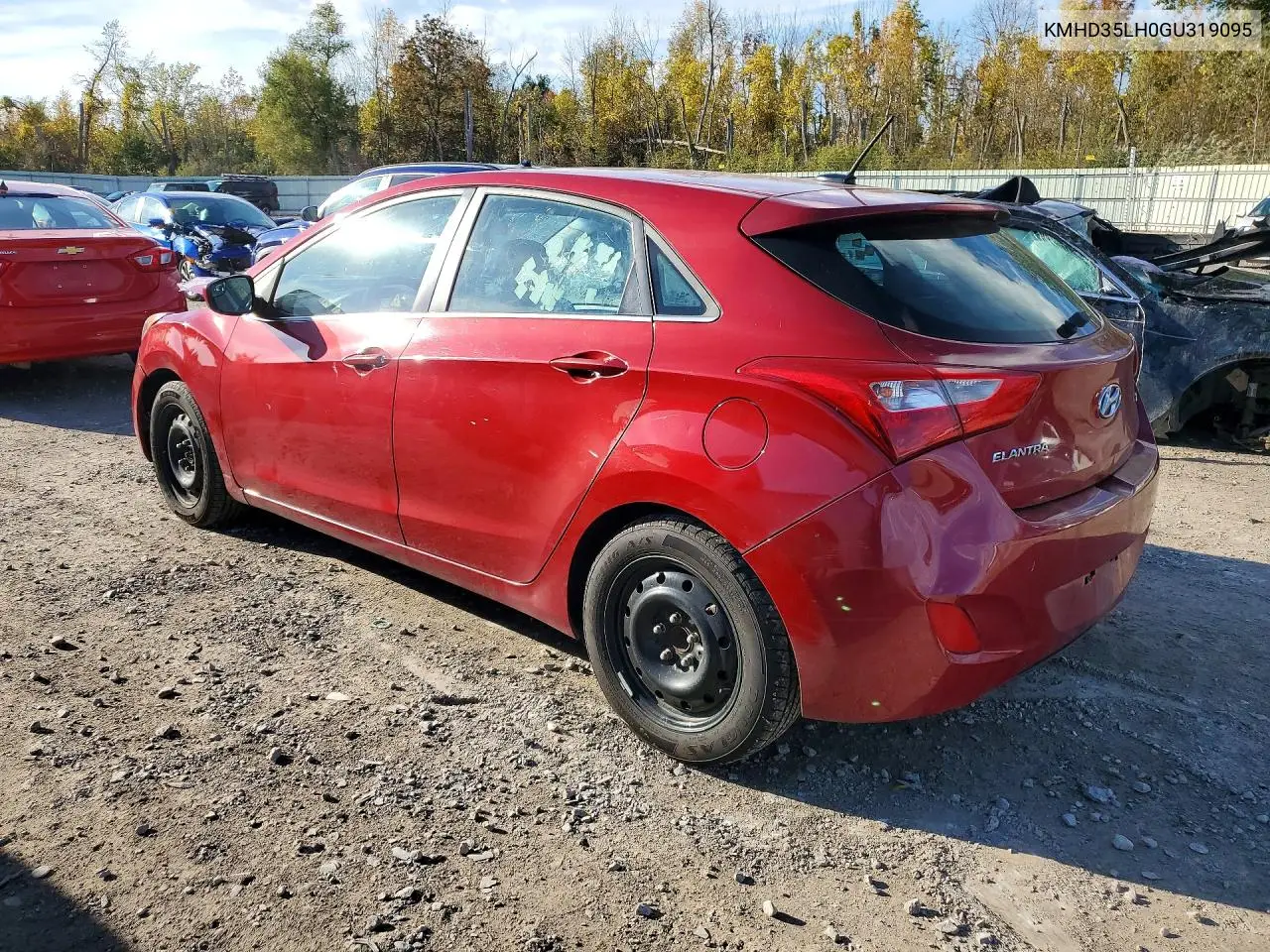 2016 HYUNDAI ELANTRA VIN KMHD35LH0GU319095 — фото 2