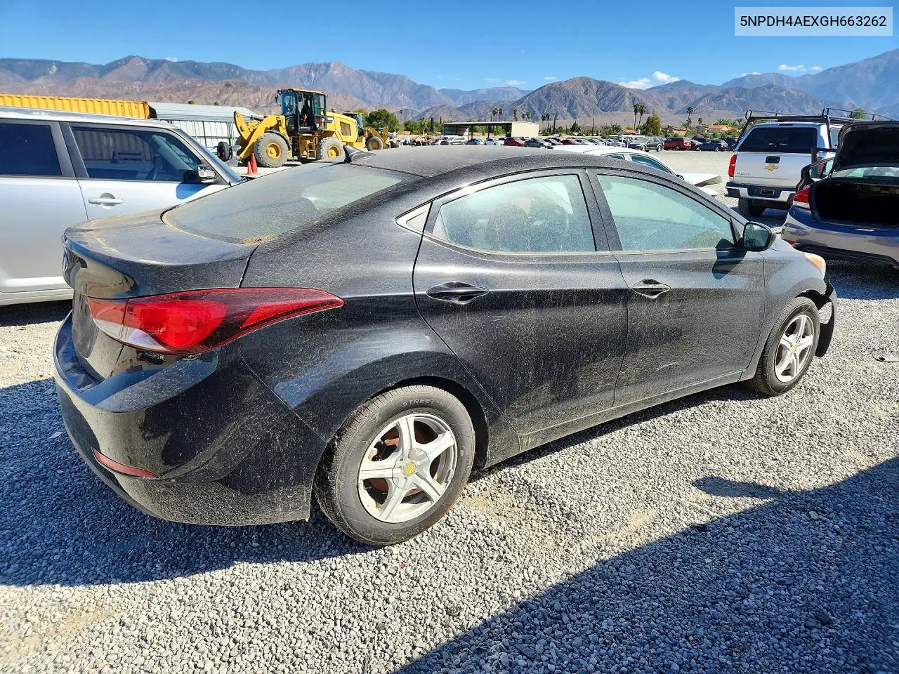 2016 HYUNDAI ELANTRA VIN 5NPDH4AEXGH663262 — фото 3