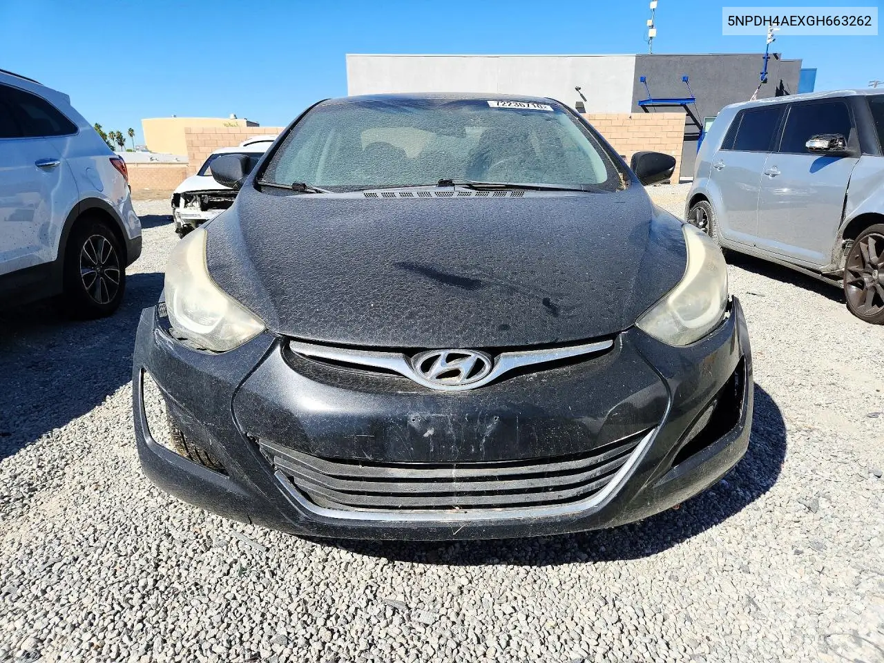 2016 HYUNDAI ELANTRA VIN 5NPDH4AEXGH663262 — фото 5