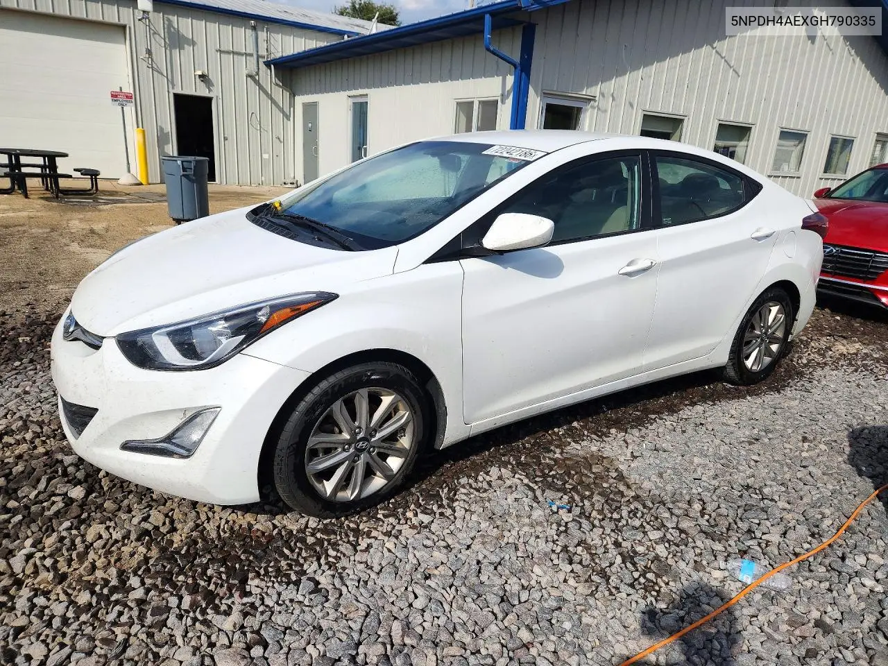 HYUNDAI ELANTRA 2016, VIN 5NPDH4AEXGH790335