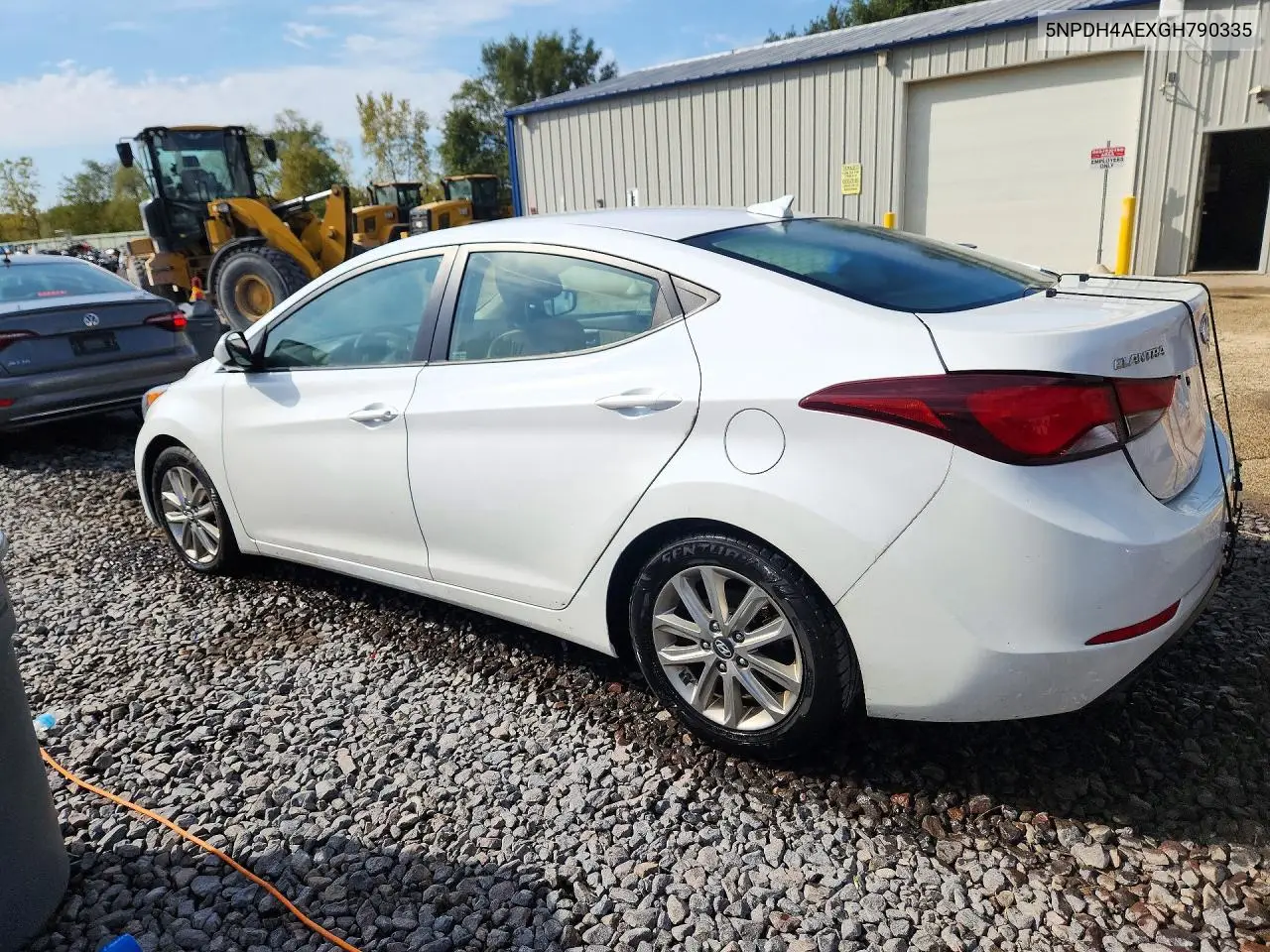 2016 HYUNDAI ELANTRA VIN 5NPDH4AEXGH790335 — фото 2