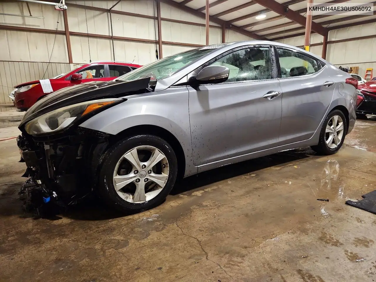 HYUNDAI ELANTRA 2016, VIN KMHDH4AE3GU506092