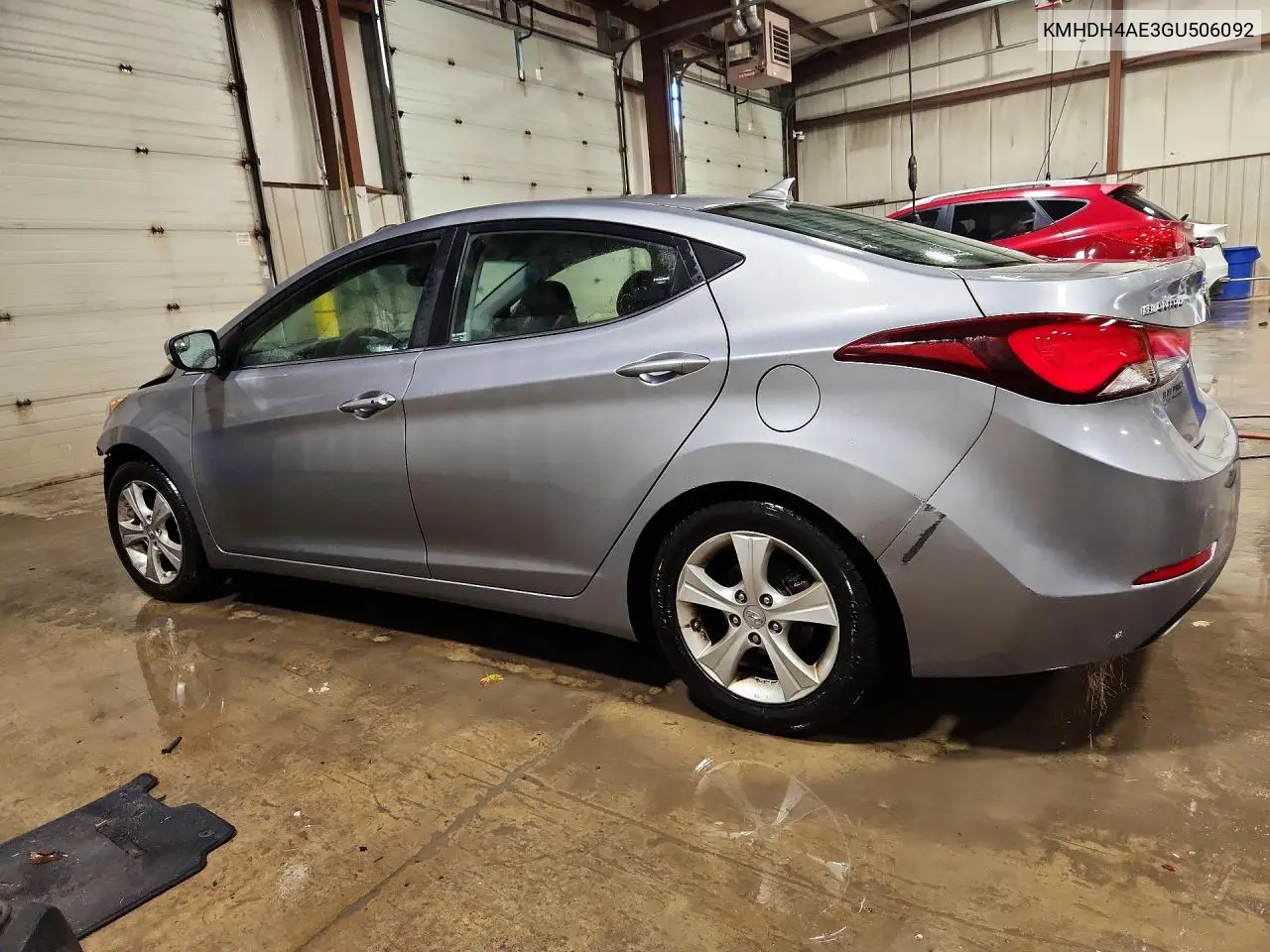 2016 HYUNDAI ELANTRA VIN KMHDH4AE3GU506092 — фото 2