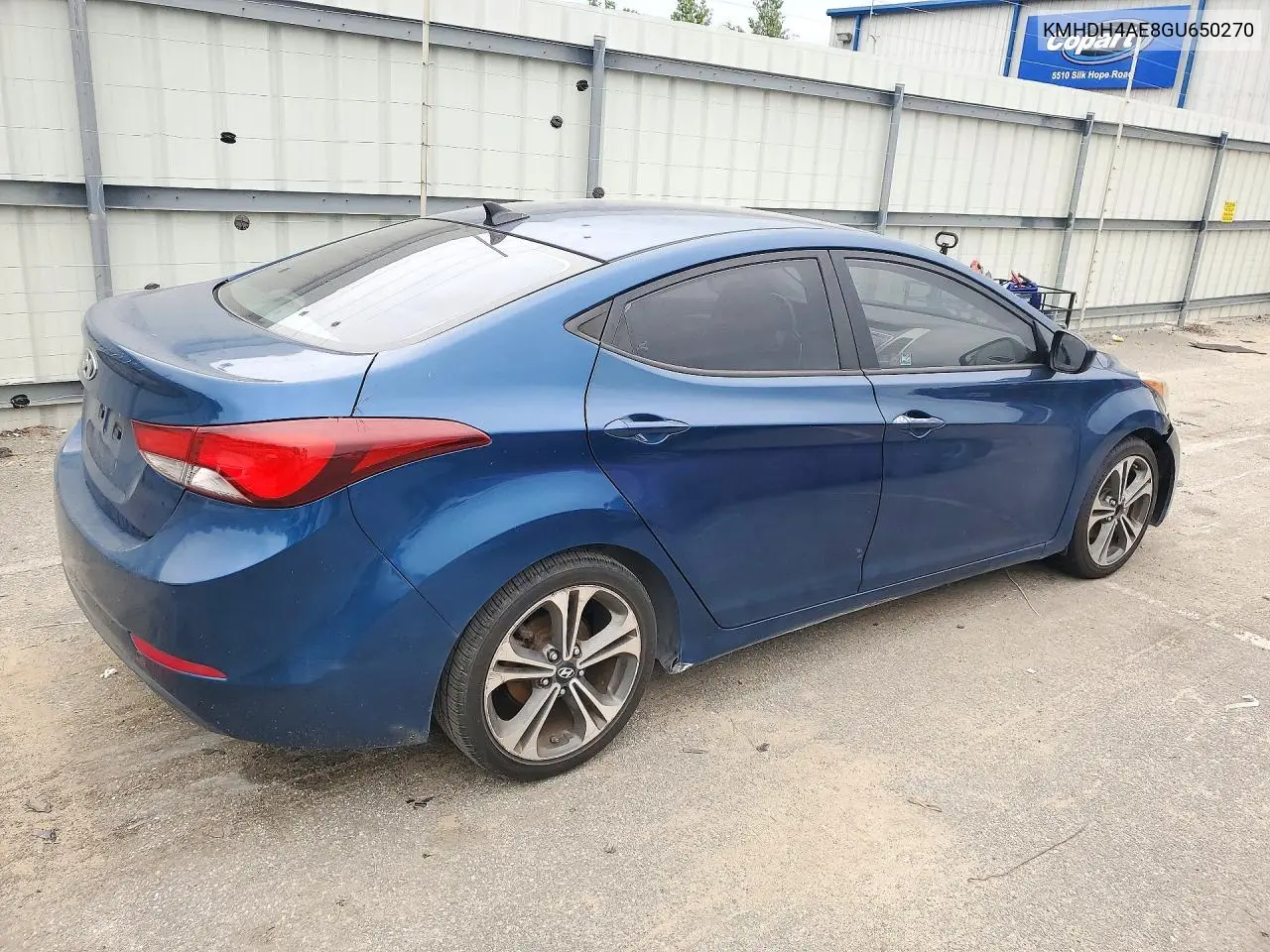 2016 HYUNDAI ELANTRA VIN KMHDH4AE8GU650270 — фото 3