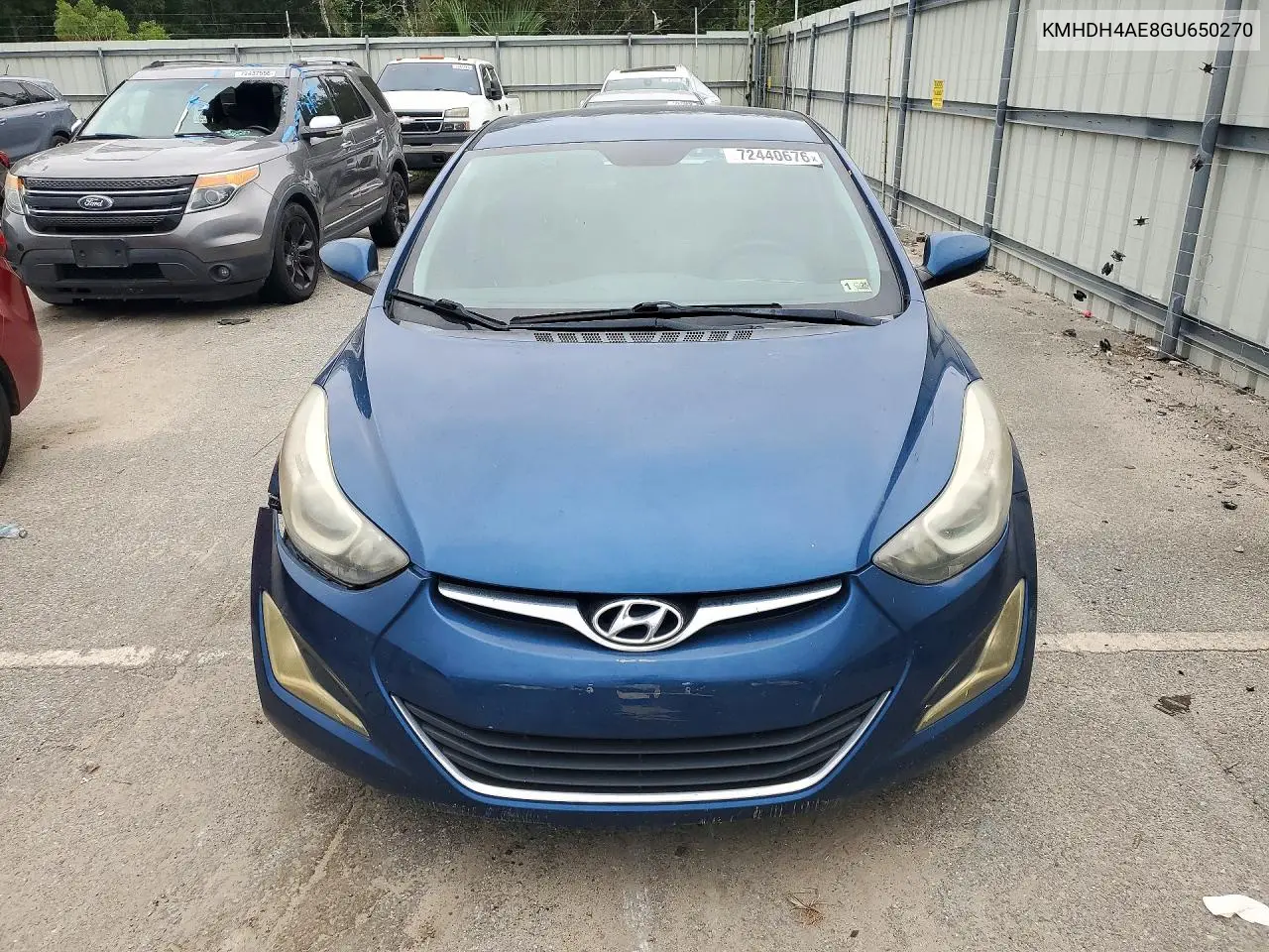 2016 HYUNDAI ELANTRA VIN KMHDH4AE8GU650270 — фото 5