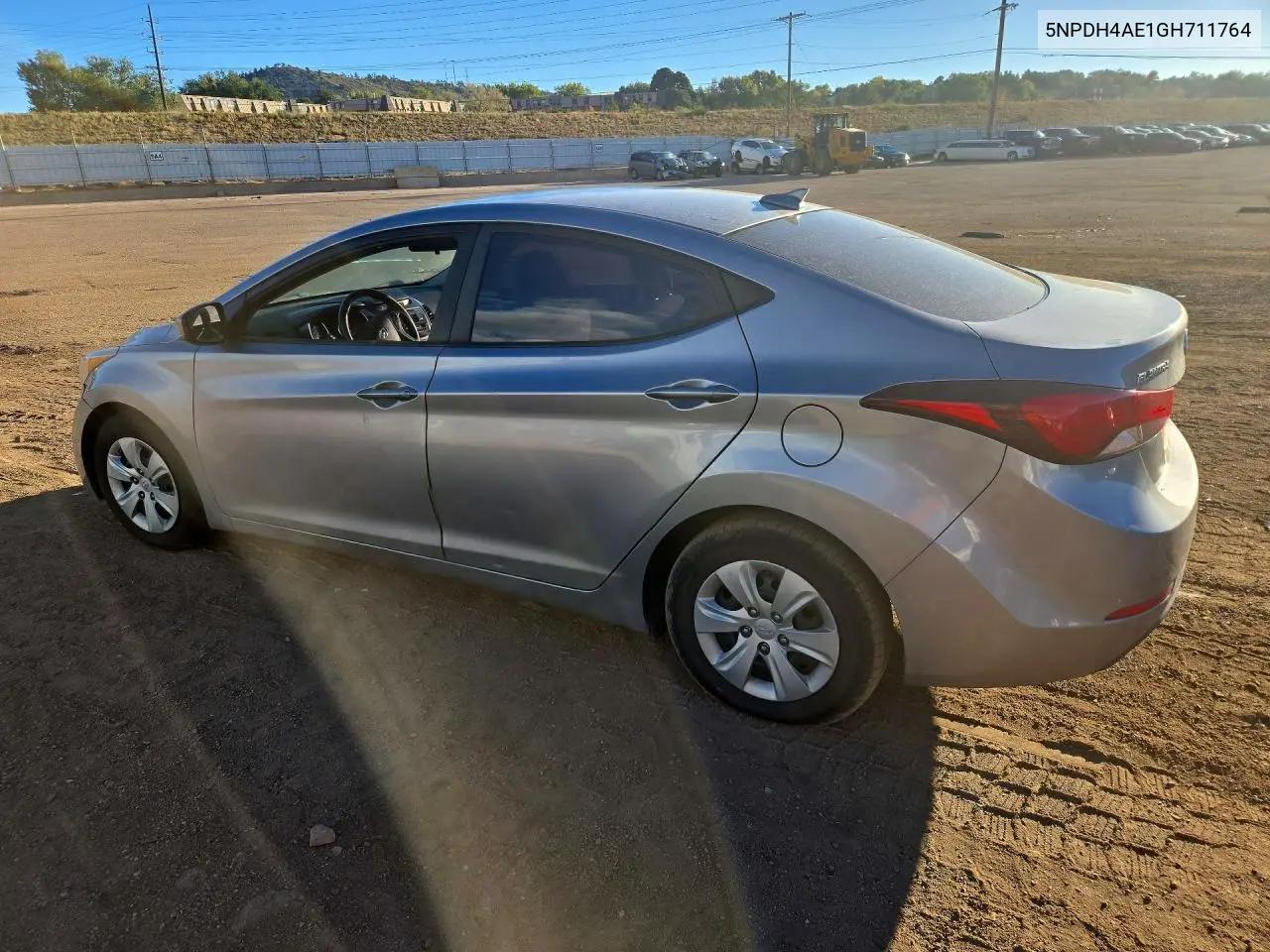 2016 HYUNDAI ELANTRA VIN 5NPDH4AE1GH711764 — фото 2