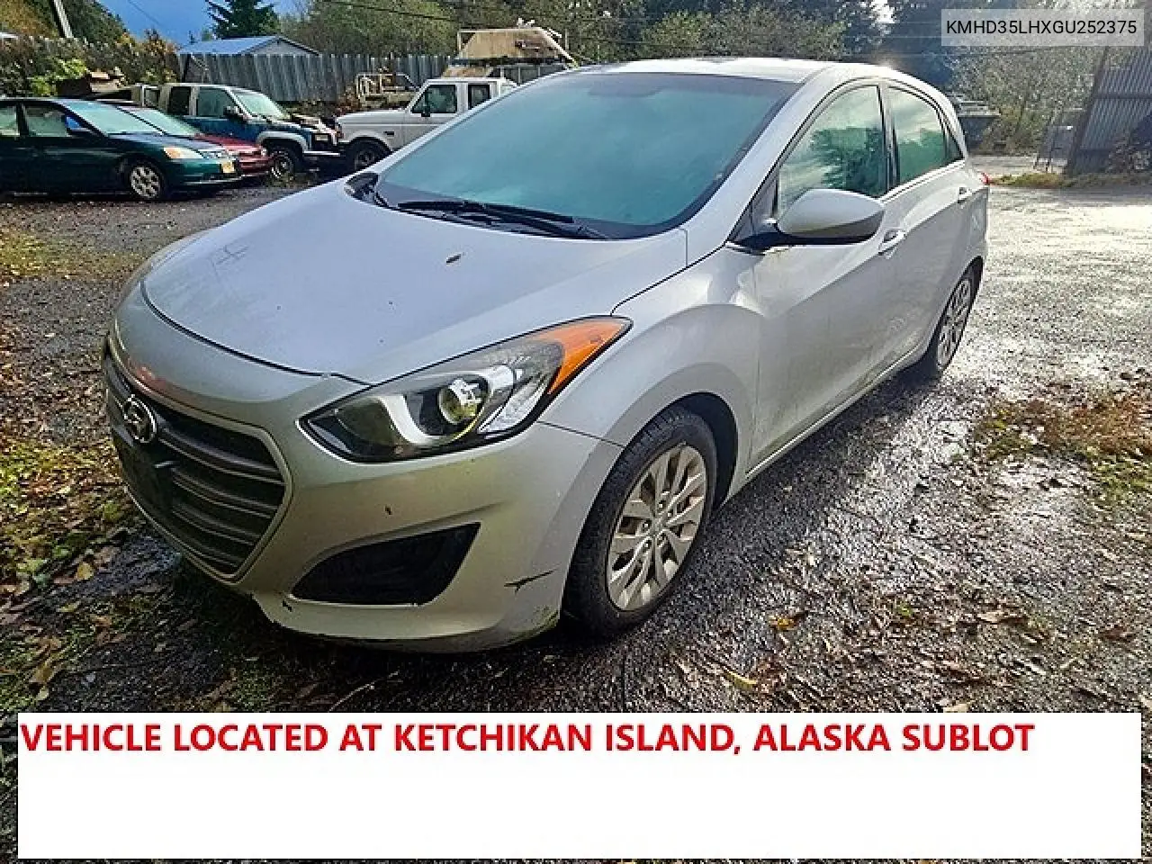 HYUNDAI ELANTRA 2016, VIN KMHD35LHXGU252375
