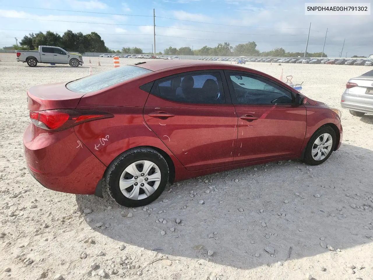 2016 HYUNDAI ELANTRA VIN 5NPDH4AE0GH791302 — фото 3