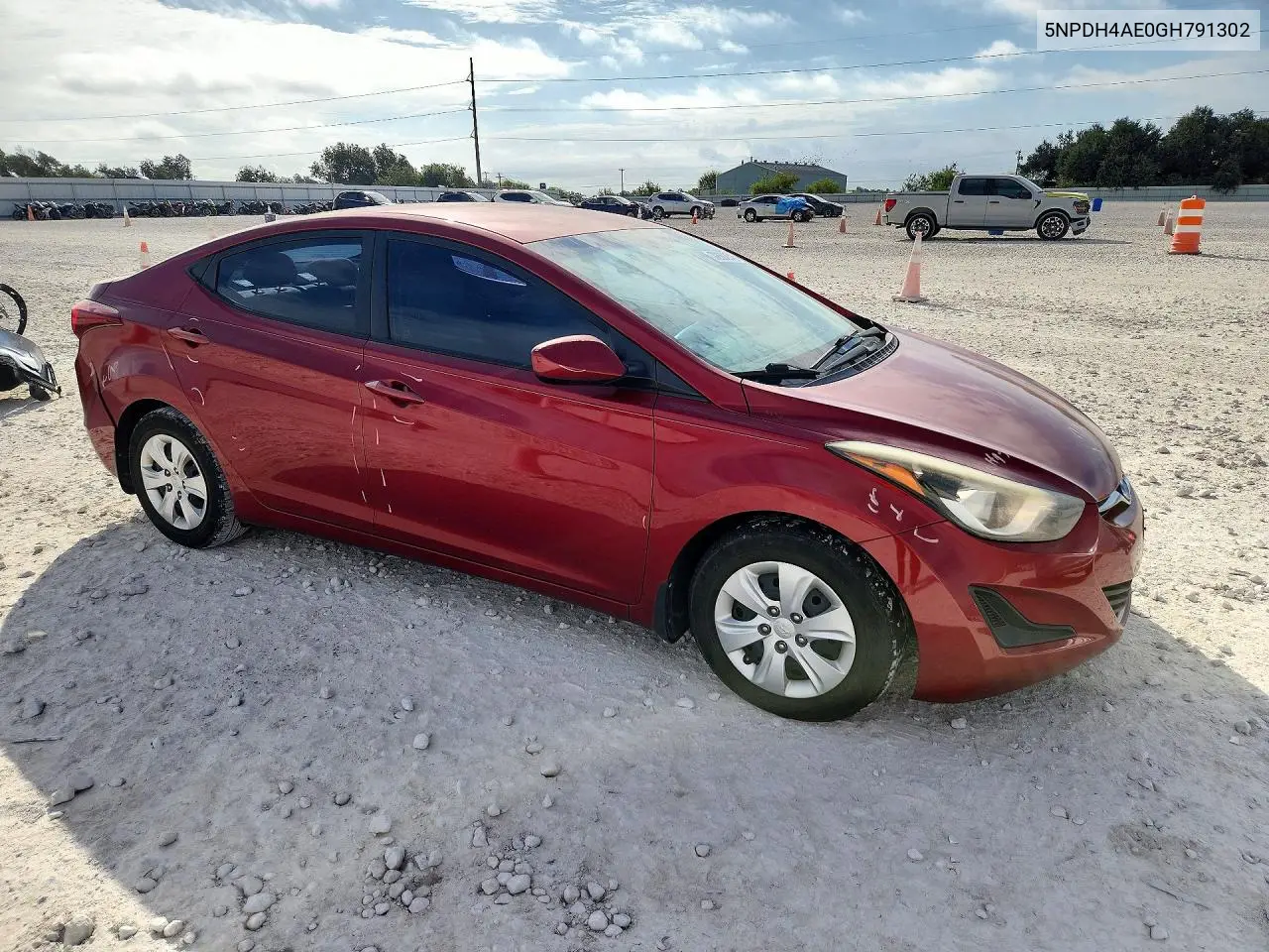 2016 HYUNDAI ELANTRA VIN 5NPDH4AE0GH791302 — фото 4