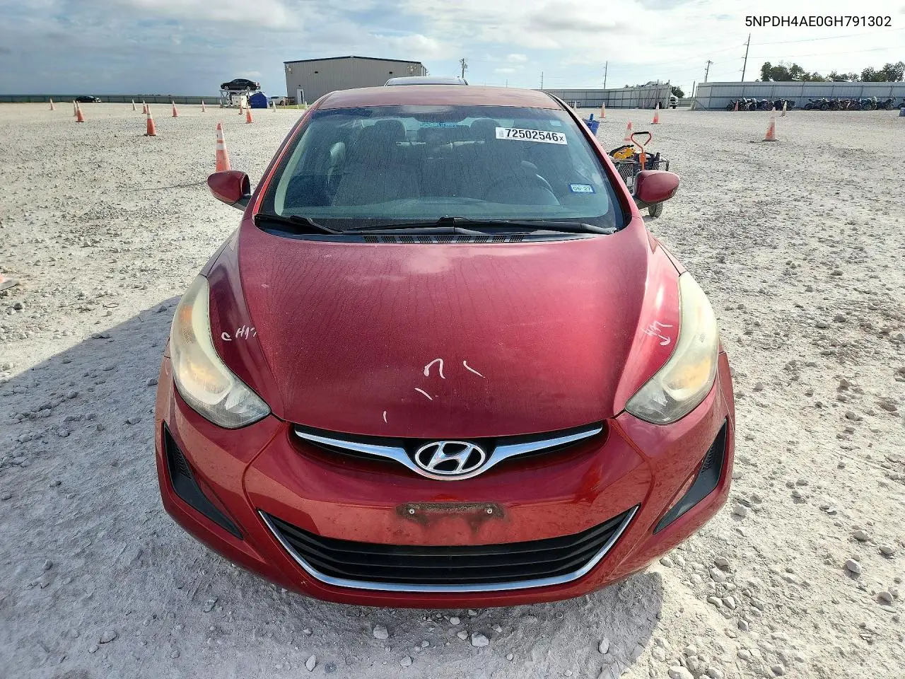 2016 HYUNDAI ELANTRA VIN 5NPDH4AE0GH791302 — фото 5