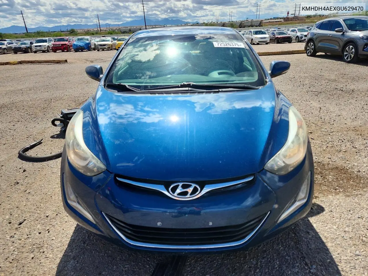 2016 HYUNDAI ELANTRA VIN KMHDH4AEXGU629470 — фото 5