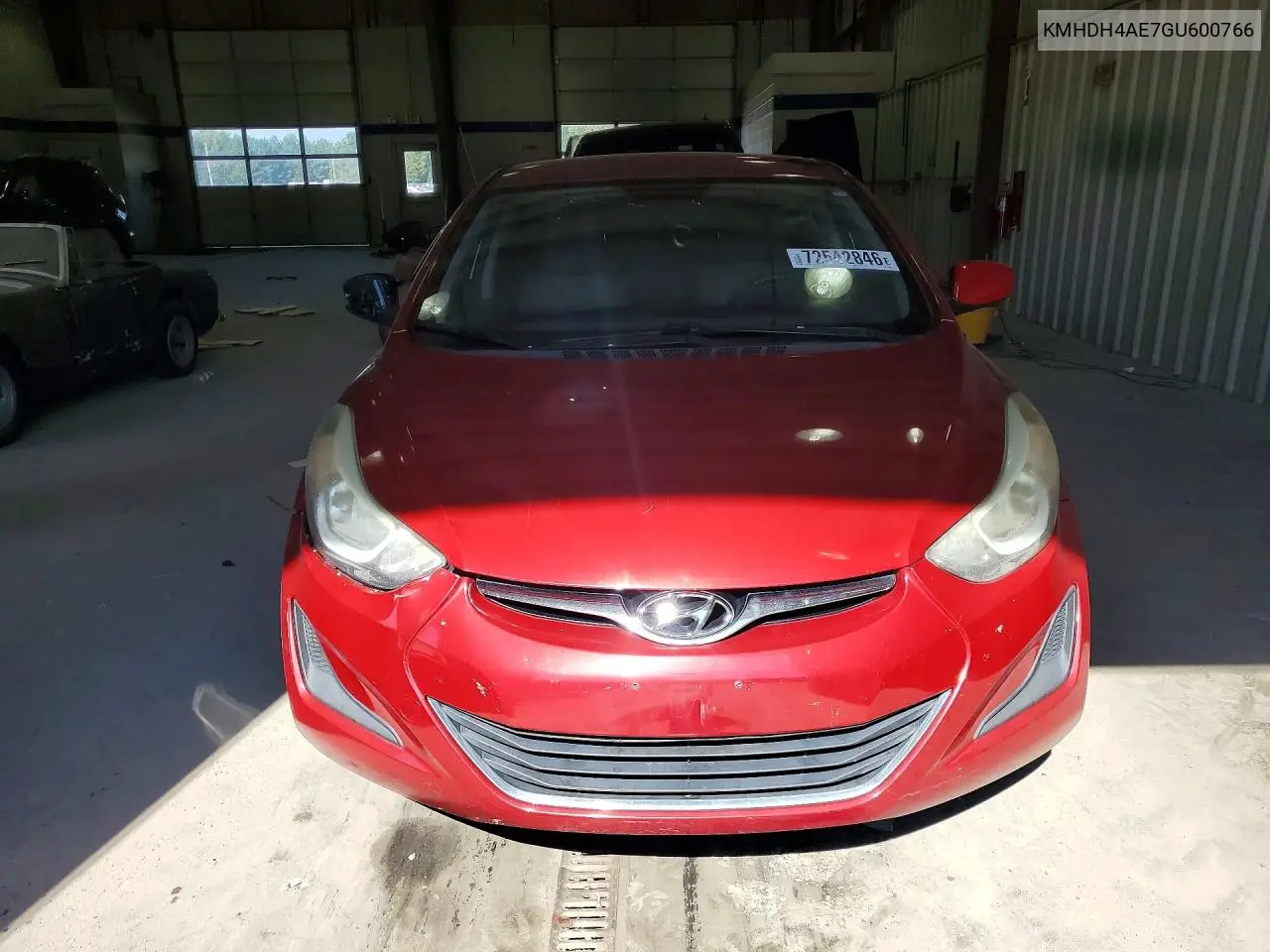 2016 HYUNDAI ELANTRA VIN KMHDH4AE7GU600766 — фото 5