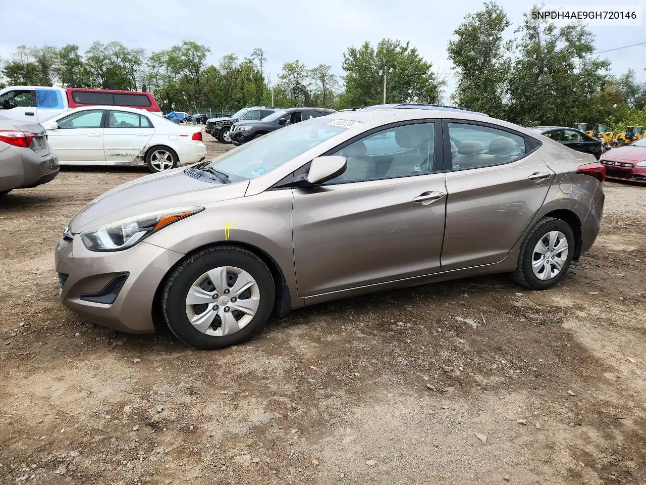 HYUNDAI ELANTRA 2016, VIN 5NPDH4AE9GH720146