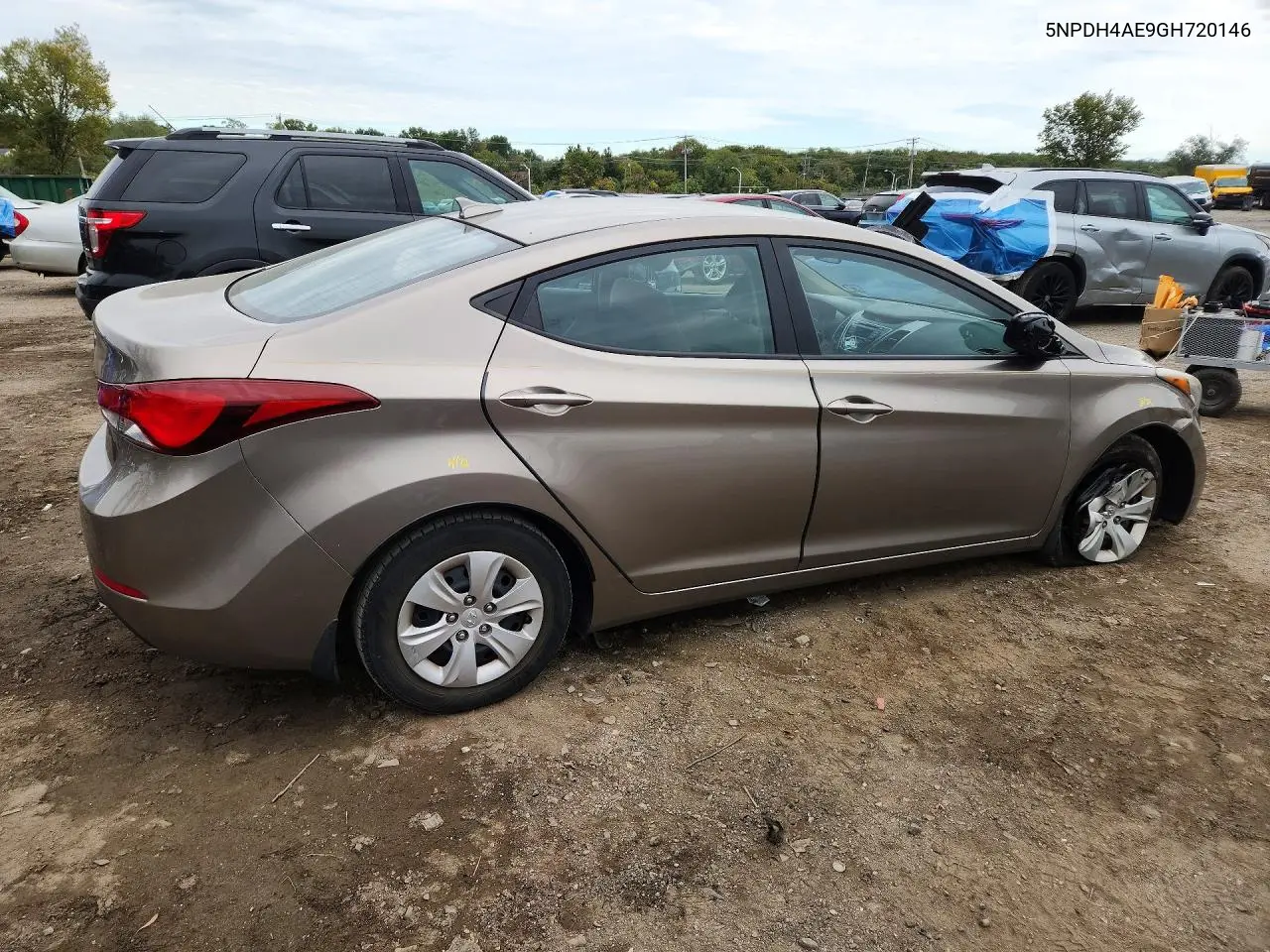 2016 HYUNDAI ELANTRA VIN 5NPDH4AE9GH720146 — фото 3