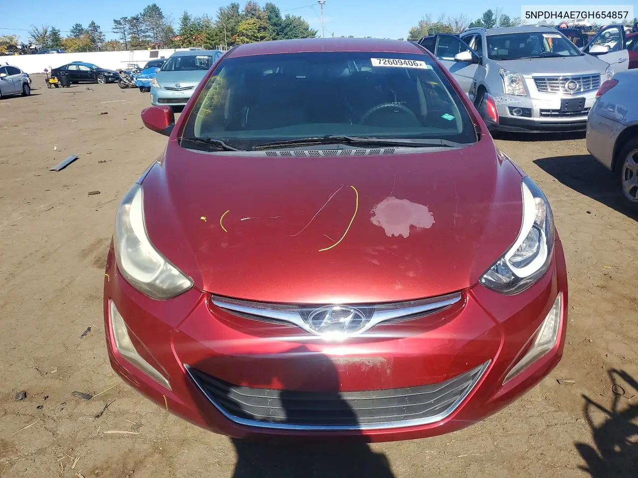 2016 HYUNDAI ELANTRA VIN 5NPDH4AE7GH654857 — фото 5