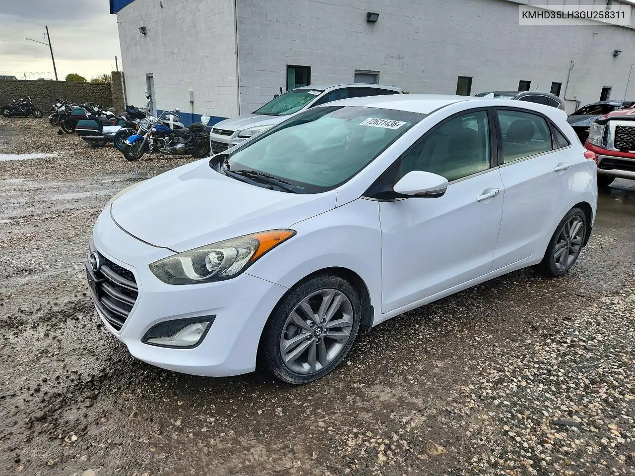 HYUNDAI ELANTRA 2016, VIN KMHD35LH3GU258311