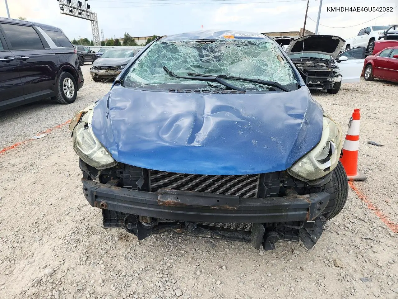 2016 HYUNDAI ELANTRA VIN KMHDH4AE4GU542082 — фото 5