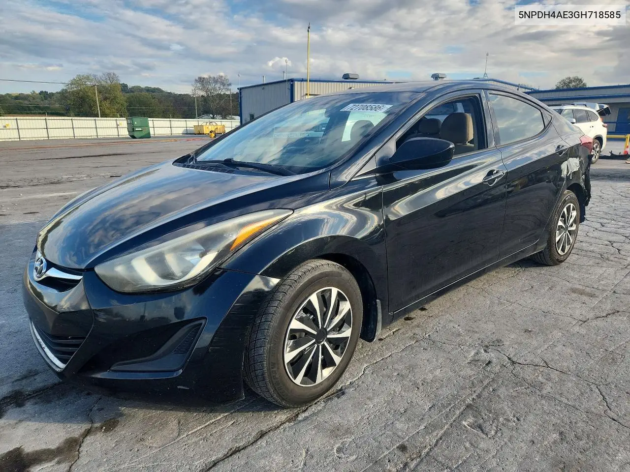 HYUNDAI ELANTRA 2016, VIN 5NPDH4AE3GH718585