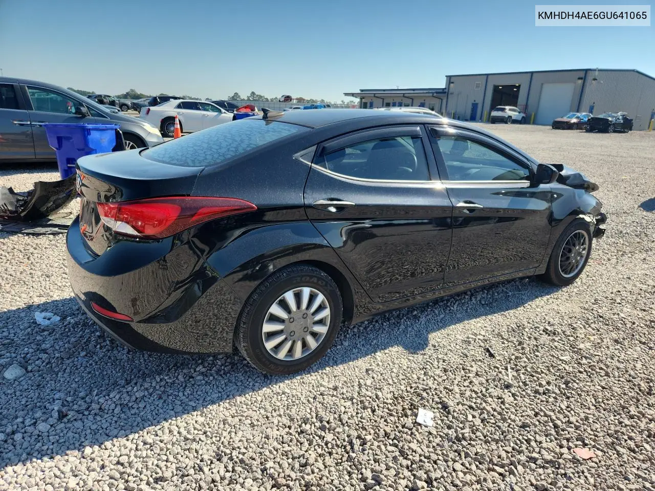 2016 HYUNDAI ELANTRA VIN KMHDH4AE6GU641065 — фото 3