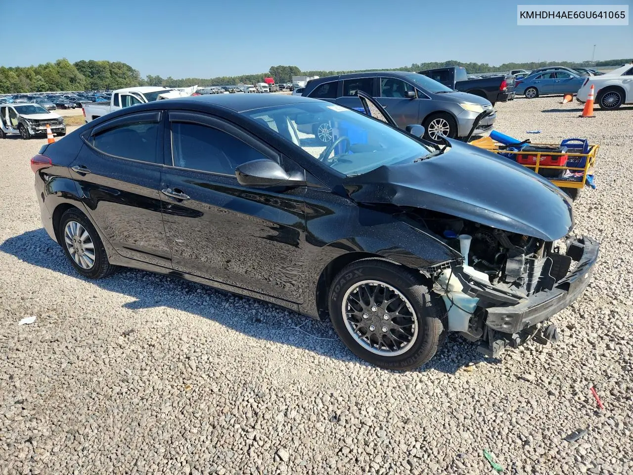 2016 HYUNDAI ELANTRA VIN KMHDH4AE6GU641065 — фото 4